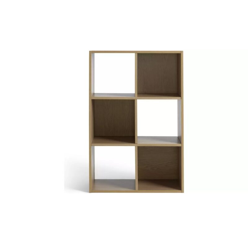 Argos Home Squares 6 Cube Oak Book Shelf 91cm