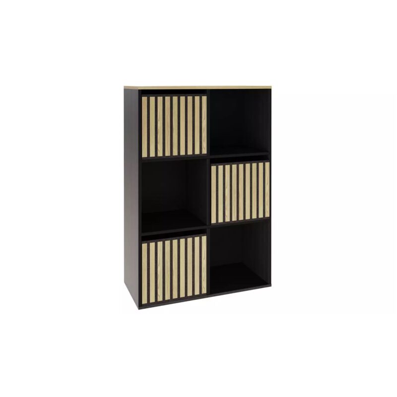 GFW Kube 2x3 Shelf Storage Cube Black Shelving System